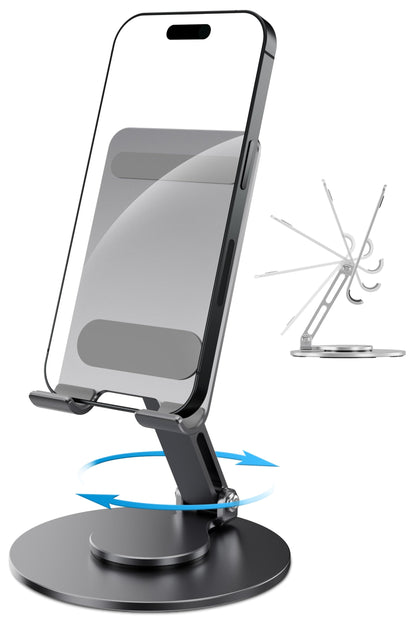 FoldWise Foldable Phone Stand - 100% Aluminium, Adjustable