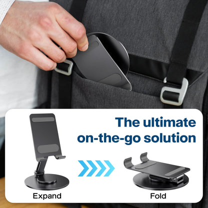 FoldWise Foldable Phone Stand - 100% Aluminium, Adjustable