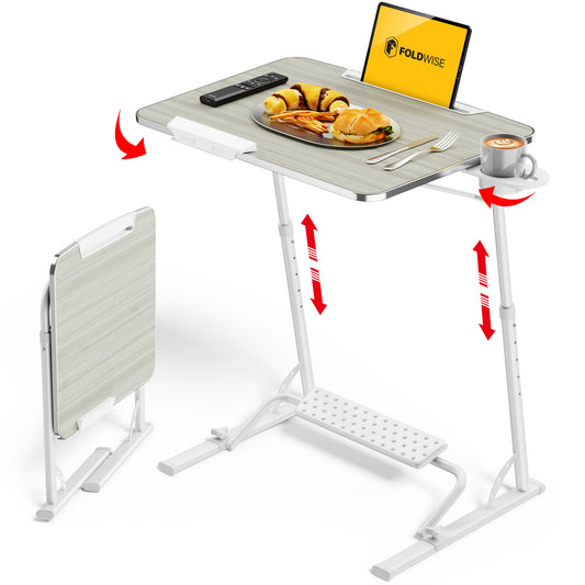 FoldWise Folding Laptop Table for Sofa & Bed – Adjustable Heights & Angles