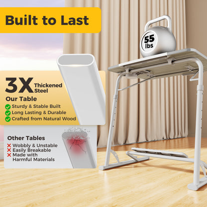 FoldWise Folding Laptop Table for Sofa & Bed – Adjustable Heights & Angles