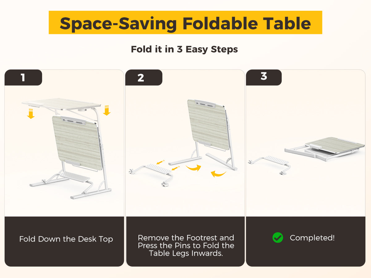FoldWise folding table as the optimal TV tray