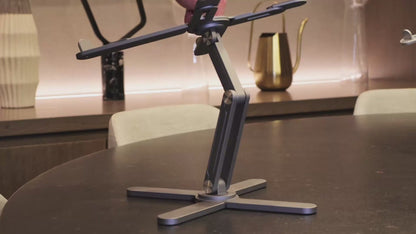FoldWise X Aluminium Laptop Stand - Adjustable Heights & Angles